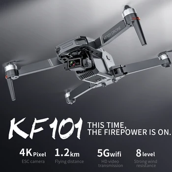 Novo KF101 GPS Brnenje 4K Strokovno 8K HD EIS Fotoaparat Anti-Shake 3-Osni Gimbal 5G Wifi Brushless Motor RC Zložljive Quadcopter 122420