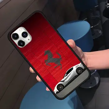 Luksuzni avto šport Kul konj rdeči Telefon Primeru za iPhone 11 12 pro XS MAX 8 7 6 6S Plus X 5S SE 2020 XR lupini kritje funda
