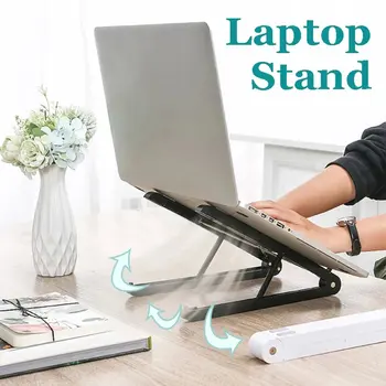7 Luknje Zložljive Laptop Stand Non-slip Namizni Prenosni Nosilec Nastavljiv Kotov Prenosni Nosilec Riser