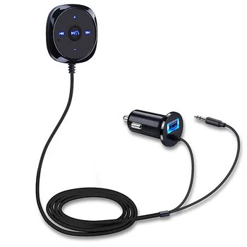 2019 Prostoročno vžigalnik Magnetni Osnove Bluetooth Car Kit A2DP MP3 3.5 mm AUX Avdio Glasbeni Sprejemnik Adapter USB-Polnilnik 123954