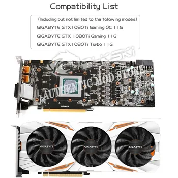 Bykski N-GV1080TIG1-X Polno Zajetje GPU Vode Blok Za Gigabyte GTX1080Ti Gaming OC 11G Grafična Kartica,VGA Blok,GPU Hladilnik