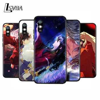 Anime inuyasha Anti-Padec Primeru Telefon Za Xiaomi Redmi 10X 9C 9A 9 POJDI K20 8A 8 7A 7 S2 6A Pro 5G Črni Pokrov