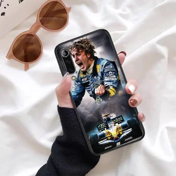 Fernando Alonso 14 Renault F1 Dirke Primeru Telefon Za Xiaomi Mi Opomba 10 A3 9 MAX 3 A2 8 9 Lite Pro Ultra black Prime 3D Hoesjes