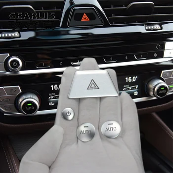 Avto Styling Za BMW G01 G02 G30 G32 klimatska Naprava stikalo Gumb Gumb za Kritje Trim opozorilna Lučka Auto Nalepke X3 X4 Serije 5 6gt