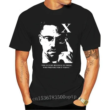 Malcolm X Majica S Kratkimi Rokavi Za Državljanske Pravice, Gibanje Amerika Zda Tiskanje Tee Majica