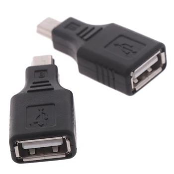 Mini USB Moški na USB Ženski Pretvornik Priključek Prenos podatkov Sinhronizacija OTG Adapter za Avto, AUX, MP3 MP4 tablični računalniki Telefoni U-Disk 126276