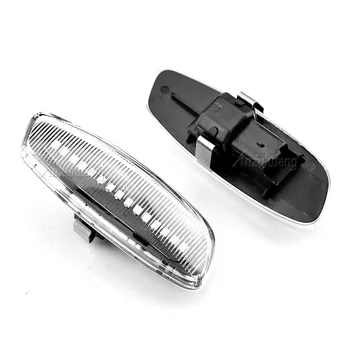 2Pcs Dynamic LED Strani Marker Osvetlitev Vključite Opozorilne Luči Blinker Za Citroen C3 C4 C5 DS3 DS4 Za Peugeot 207 308 3008 5008 RCZ