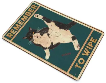 Vintage Plakat Kovinski Znak Mačka Lizanje Ne Pozabite, Da Obrišite Zavit Plakat Letnik Videti Razmnoževanje Kovinski Znak 8