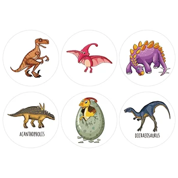 500pcs Risanka Dinozaver Nalepke 6 Modelov Nagrajevanja Nalepke Živali Pečat Oznaka za Učitelja v Razredu Dobave Motivacijske Nalepke
