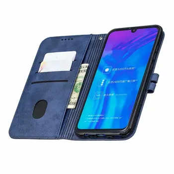 Za Huawei Y7 Pro 2019 Primeru Usnja Flip Case sFor Funda Huawei Y7 Pro Y7Pro 2019 Y7Pro2019 Telefon Primeru Magnetni Denarnice Kritje vrečko