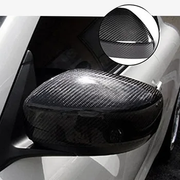 Avto Ogljikovih Vlaken Strani Rearview Mirror Kritje Kape Zunanjost Pribor za Infiniti G25 G35 G37 2008-2013