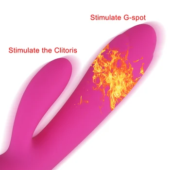 Odraslih Izdelek G Spot Klitoris Stimulator Rabbit Vibrator Ogrevanje Vibrator Sex Igrača za Ženske 12 Hitrost Vaginalne Massager 12973