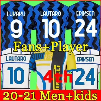 20 21 22 INTER Milano nogomet dresov LUKAKU MILAN BARELLA LAUTARO ERIKSEN ALEXIS HAKIMI nogometno majico uniforme, moške, otroke kit 4.