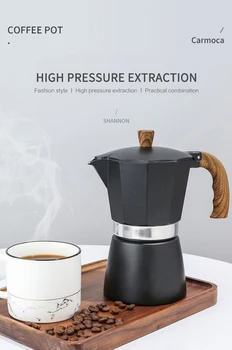 Aparat za kavo Aluminija Kavo Espresso Percolator Pot, aparat za Kavo italijanske Moka Pot 3cup/6cups Stovetop Evropske aparat za Kavo