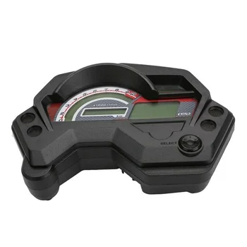 Digitalni merilnik Motocikel prevožene poti Multifunkcijski merilnik Hitrosti Zamenjava Nepremočljiva Univerzalno ABS LCD Zaslon Za Yamaha FZ16