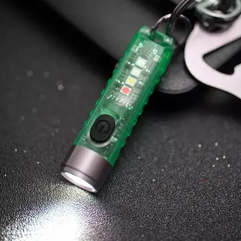 S11 Lahki Mini Keychain Svetilka 400 Lumnov Magnetni Plastičnih Keychain Svetloba z UV Svetlobo 131038