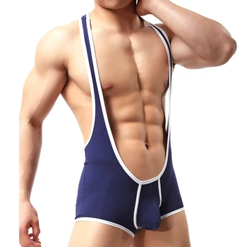 Moške Seksi Leotard Bodysuits Telesne Zgradbe Oblikovalci Tesen Moških Rokoborba Singletnega Suspender Bikini enodelno Moško spodnje Perilo Oblikovalci
