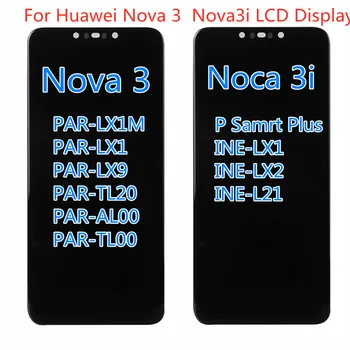 LCD Za Huawei Nova 3i LCD-Zaslon na Dotik Nova3 PAR LX1 LX9 INO LX2 L21 Nova 3i LCD Zaslon Zamenjava