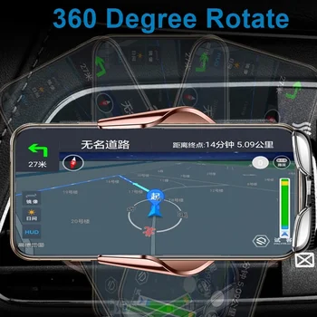 R9 smart sensor avto brezžično polnjenje Nosilec 360 Vrtenje 10W Preprost, Hiter Brezžični Polnilnik Za Huawei Za iphone 131*62*23.5 mm DD 133733