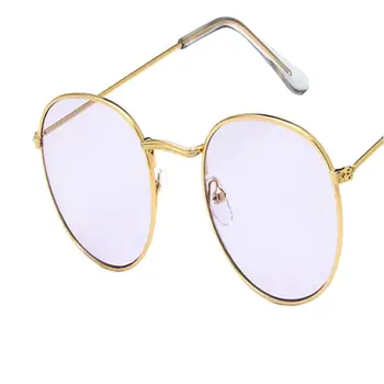 Retro Krog Okvir Očal Vse-match Barvo Film sončna Očala Modni Trend sončna Očala Ocean Objektiv Glasse UV400