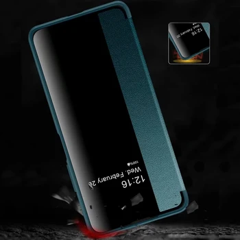 Smart Wondow si Ogledate Flip Primeru za Xiaomi Redmi Opomba 10 Pro Max 9AT POCO X3 NFC Mi 10T Lite 11 Ultra Kritje PU Usnje Imetnik Funda 13481