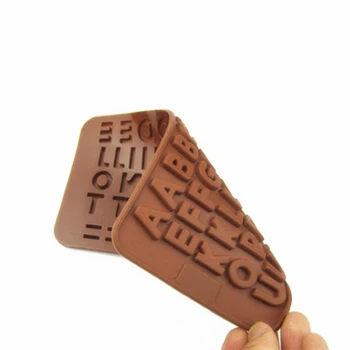 DIY Creative Non-stick Enostavno Demold 48 Črk Hrane Silikona Plesni Čokolado Mehki Bonboni Žele Plesni Domači Kuhinji Orodja