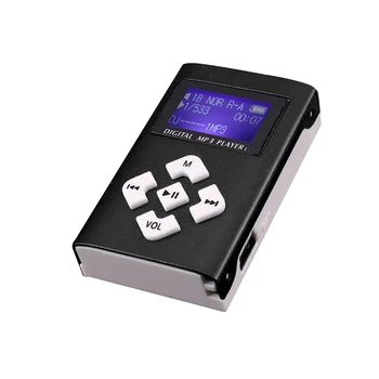 Majhen Prenosni Predvajalnik Glasbe MP3, Kovinski Material Mini LCD Zaslon za Šport Walkman Podpira TF Card Reader Priročen Za Vsakodnevno Uporabo