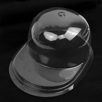 Klobuk Notranje Baseball Skp Primeru Plastični Prozorni Pokrov vrnitev žoge Klobuk Prikaz Ravno Robna Prah-dokazilo Shranjevanje Vzmetenje Kape