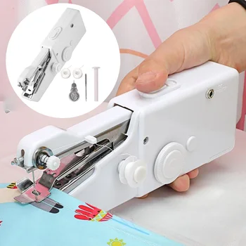 Prenosni Mini Strani Šivalni Stroj Električni Šiv Gospodinjski Akumulatorski Needlework Nastavitev za Hitra Popravila DIY Oblačila Stitchin
