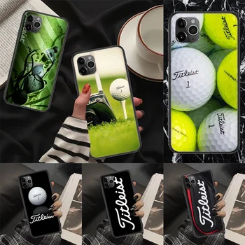 Šport Golf Žogo Telefon Primeru Zajema Trup Za iphone 5 5s se 2 6 6s 7 8 12 mini plus X XS XR 11 PRO MAX black 3D nepremočljiva umetnosti nazaj 139638