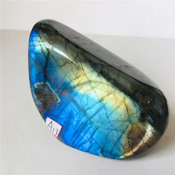 Naravni Bule Glittery Labradorite Rock Quartz Crystal Zdravilne Energije Kamen Feng Shui Dekoracijo 139
