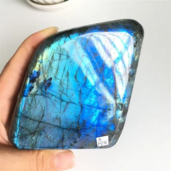 Naravni Bule Glittery Labradorite Rock Quartz Crystal Zdravilne Energije Kamen Feng Shui Dekoracijo