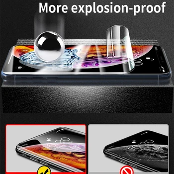 Celotno Zaščitni Pokrov Za iPhone 11 12 Pro X XR XS Max Zaščitnik Zaslon iPhone 11 12 7 8 6 6s Plus 5 SE Hydrogel Film