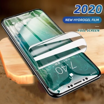 Celotno Zaščitni Pokrov Za iPhone 11 12 Pro X XR XS Max Zaščitnik Zaslon iPhone 11 12 7 8 6 6s Plus 5 SE Hydrogel Film
