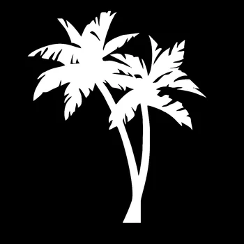 Palm Tree Tropskih Umetnosti Odbijača Dekor Avto Nalepke Avtomobile, Motorna kolesa Zunanjost Dodatki, Vinilne Nalepke,19 cm*16 cm
