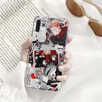 Anime Jujutsu Kaisen Telefon Primeru Pregleden Za Samsung Galaxy A71 A21s S8 S9 S10 plus opomba 20 ultra