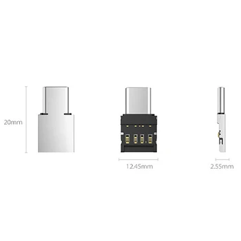 2pcs USB-C 3.1 Tip C Moški Na USB Ženski OTG Adapter Pretvornik Za U Disk
