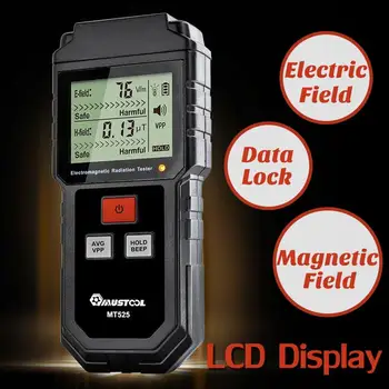 Digitalni Elektromagnetno Sevanje Tester Električnega Polja EMF Meter Ročni Števec Digitalni Dozimeter LCD Detektor za Telefon / PC 14321