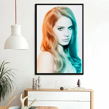 Lana Del Rey Glasbe Je Pevka Plakatov In Fotografij Platno Barvanje Slike Na Steni Umetnost, Vintage Dekorativni Doma Dekor Cuadro 143520