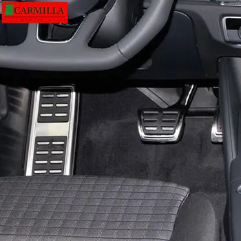 Carmilla Avto Pedala, Primerni za Audi Q5 DV 2018 2019 2020 2021 LHD iz Nerjavečega Jekla Auto Goriva, Zavornih Noge Pedal Kritje Skp Pad
