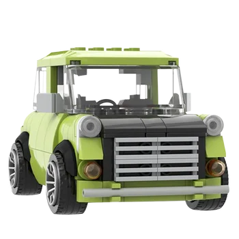 Novo Otroci DIY MOC G. Bean je Visoko-TechCar Zelene Stavbe, Bloki Vozila Prevoz Blok Model Igrače Za Otroke