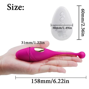 Vibracijsko Jajce G-spot Vibrator Vagina Masaža Ljubezni Jajce, Dildo, Vibrator z Brezžičnim Daljinskim Klitoris Stimulator Spolnih Igrač za Ženske