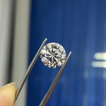 Mosangnai 4 Karat 10 mm IJ Svoboden Moissanite Diamond Kamen Za Prstan