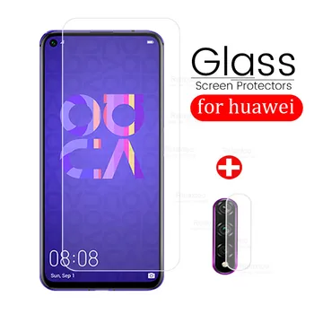 2-v-1 Nova 5T zaščitno steklo za Huawei Nova5T 5 T T5 Screen Protector glas Objektiv Kaljeno Glas film huavei hauwei 5t
