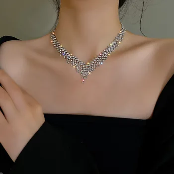 Vintage ogrlico na vratu Zlato verigo, ženski nakit, večplastna dodatkov za dekleta, obleka estetske Darila, modni Obesek 2021 14438