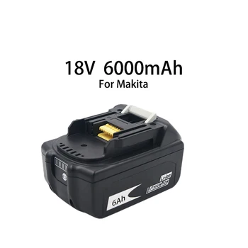 Z Polnilnik BL1860 Polnilna Baterija 18 V 6000mAh Litij-Ion baterija za Makita Baterija 18v 6ah BL1840 BL1850 BL1830 BL1860B LXT400