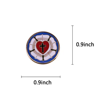 St Andrew Luteranske Cerkve Lutheranism Značko Križa Srce Luther Rose Anglicanism Broška Nakit 144601