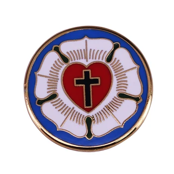 St Andrew Luteranske Cerkve Lutheranism Značko Križa Srce Luther Rose Anglicanism Broška Nakit