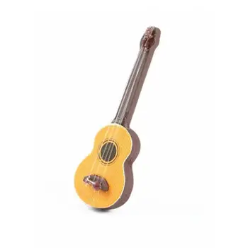 1pcs Lutke Miniaturnega Pohištva Obrti Ornament Simulacije Mini Kitara Glasbeni Instrument Scene Model Lutke Dodatki 14530