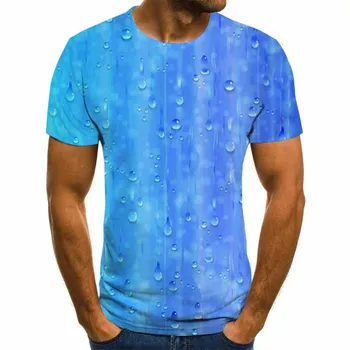 2021 nov tri-dimenzionalni tri-dimenzionalni T-shirt za moške poletne 3D tiskanje priložnostne in udobno T-shirt vrh Tee 110-6XL